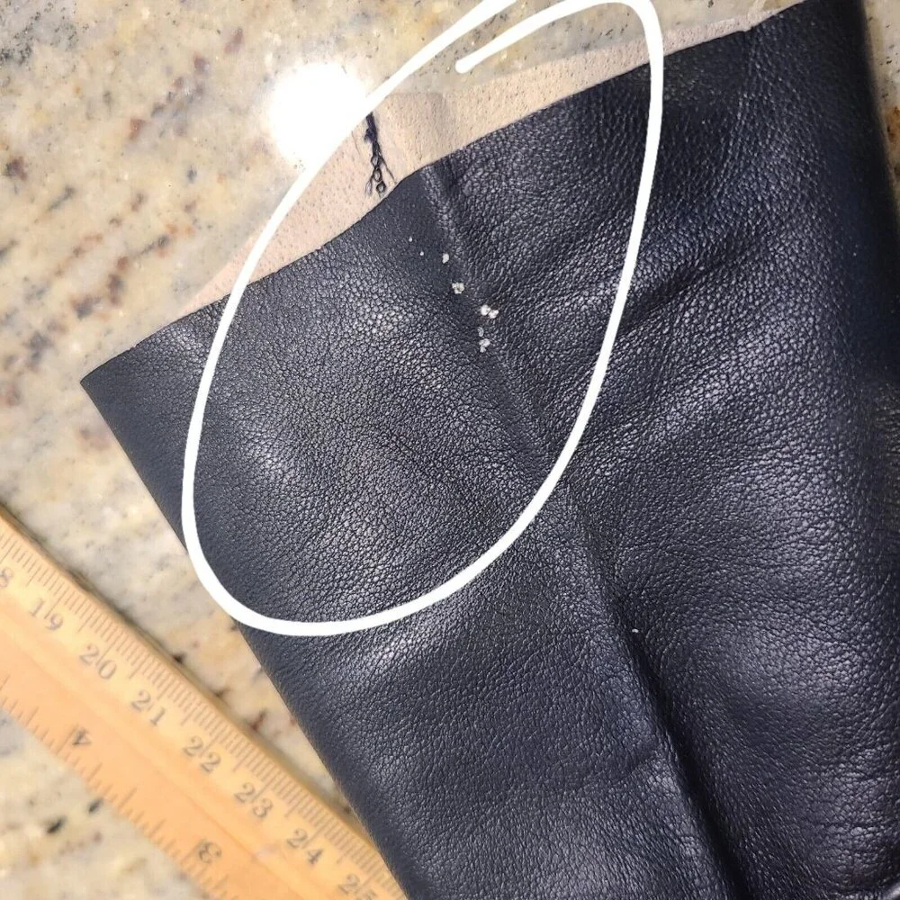 Vintage Size S/M 6.5 Black Leather 10
